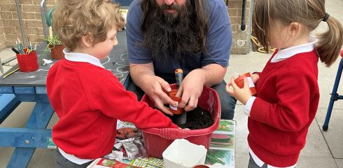 Green fingered Reception are growing!