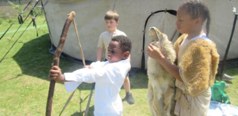 Year 3 experience life in the Stone Age