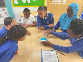 Year 6 investigate ‘non – Newtonian fluids’ and Filteration