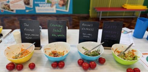 CYP Lower: School Council Salad Workshop with Harrisons
