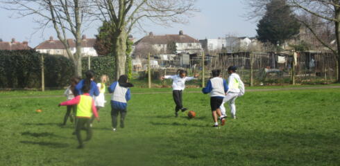 EPS girls in football frenzy