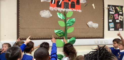ATW Reception News – Storytelling, number bonds to five and a magic beanstalk