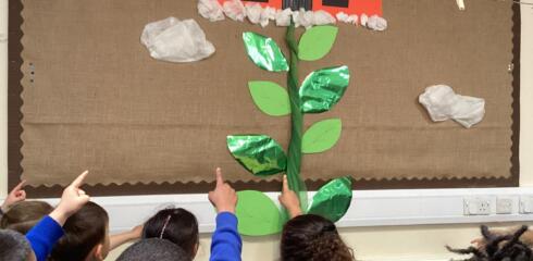 ATW Reception News – Storytelling, number bonds to five and a magic beanstalk