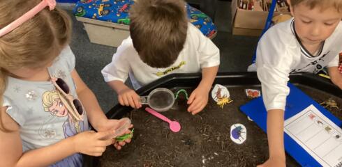 ATW Reception News – Minibeasts, subitising and whittling