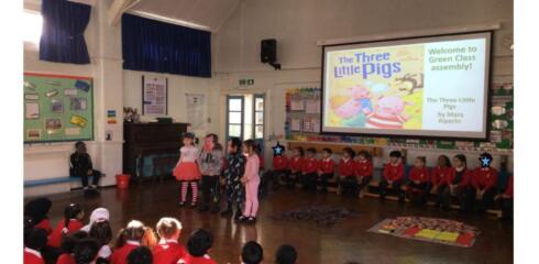 Beulah- Green Class and the Three Little Pigs!