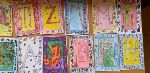 ATW Year 4 create illuminating letters