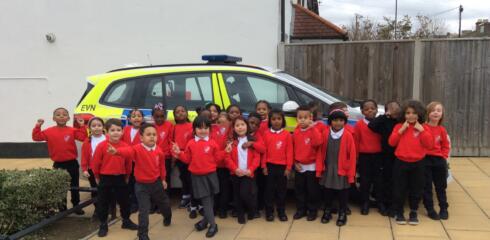 BINF –  999!  Reception Get An Exciting Visit From The Police…