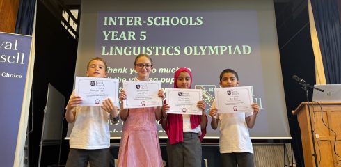 WHJUN – Runners up in Royal Russell’s Linguistics Olympiad